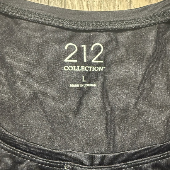 212 Collection Black Textured Sleeveless Tank Top - Picture 4 of 4